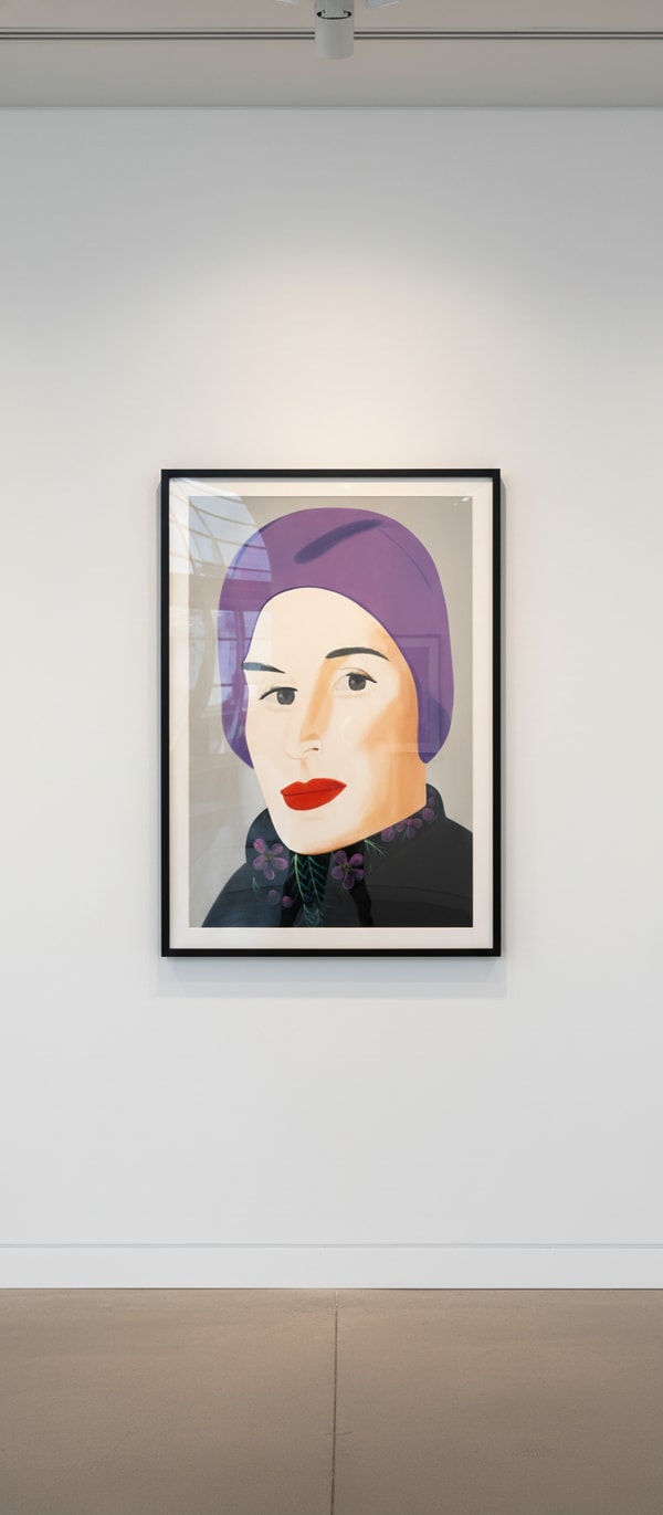 Alex Katz - Purple Hat (Ada), 2017, Archival pigment inks
