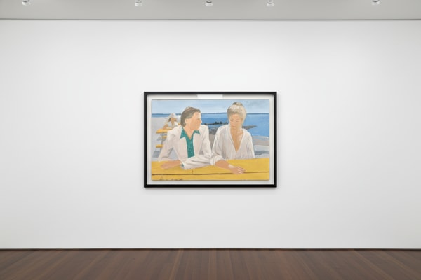 Alex Katz - Rackstraw and Pamela (Study), 1976, Oil on masonite