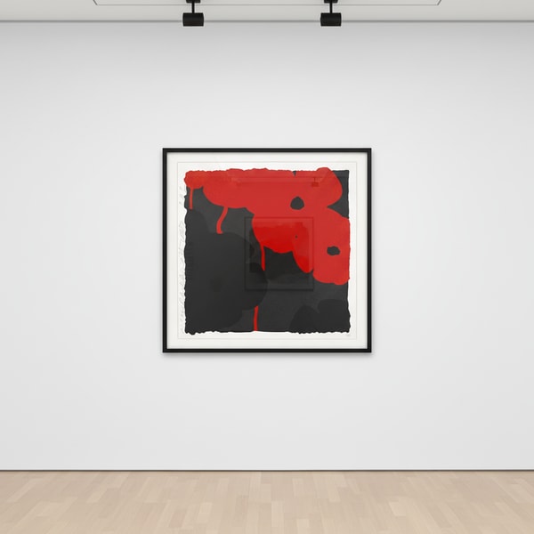 Donald Sultan - Red and Black, 2007