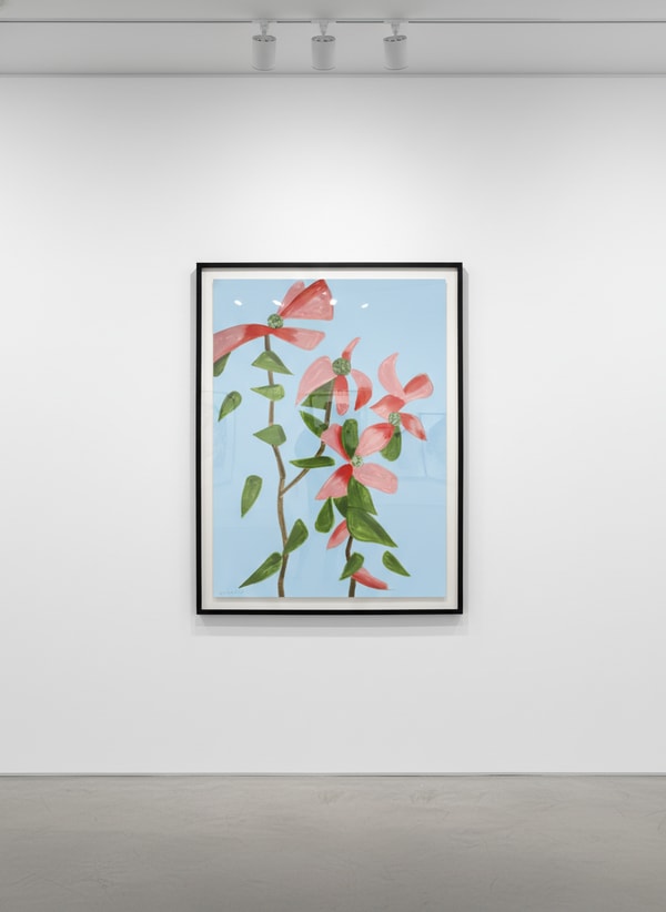 Alex Katz - Red Dogwood 2, 2021, Archival pigment inks