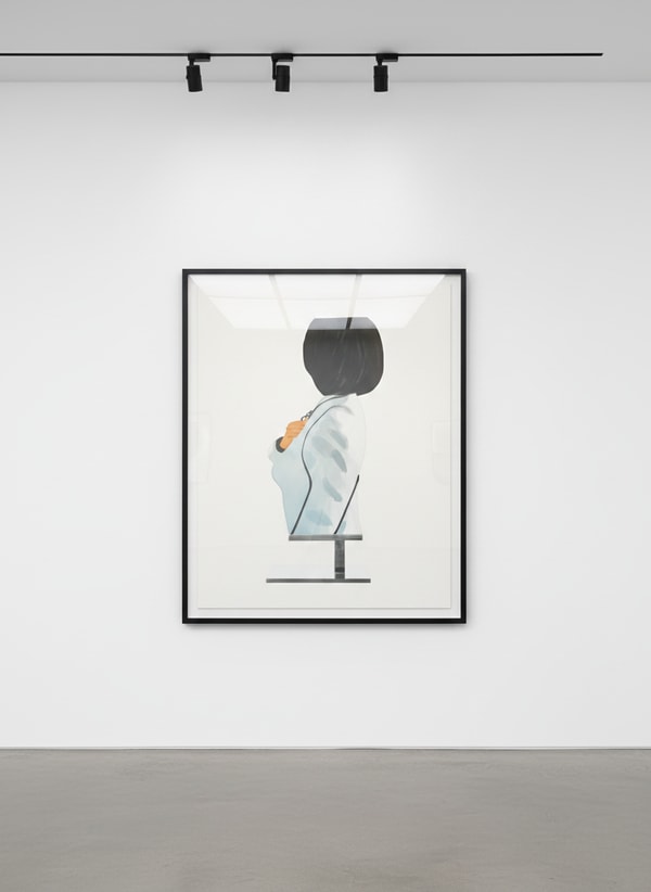Alex Katz - Vivien in White Coat, 2022