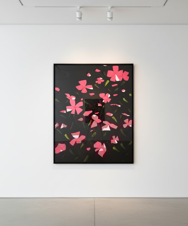 Alex Katz - White Impatiens, 2016, Limited edition color screen print in 26-color on Saunders Waterford HP High White 425 ...