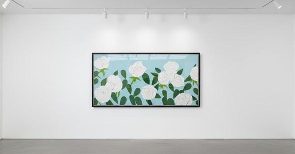 Alex Katz - White Roses, 2014, Silkscreen in sixteen colors