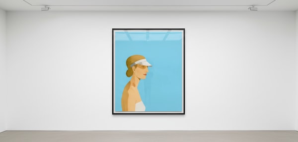 Alex Katz - White Visor, 2003, Etching and aquatint in colors on paper