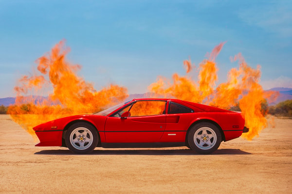 Tyler Shields - Ferrari On Fire, 2022