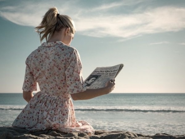 Tyler Shields - Girl Reads about the Death of James Dean, 2020