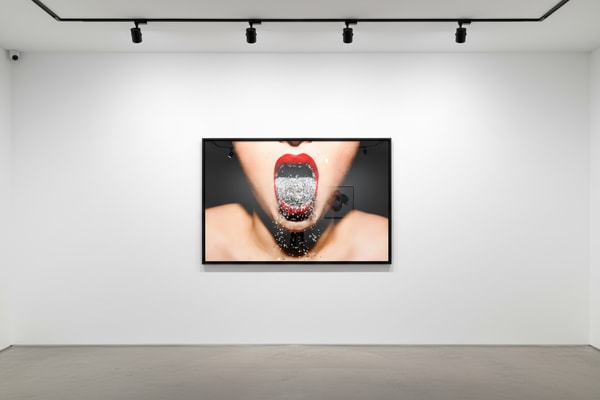 Tyler Shields - Glitter Mouth, 2012, Digital C Print