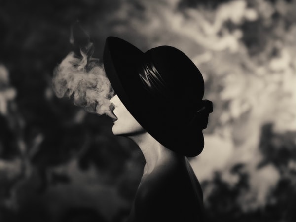 Tyler Shields - Hat With Smoke, 2024