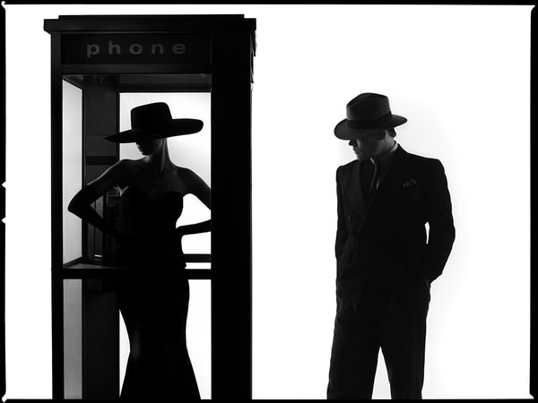 Tyler Shields - Legs and Hat Silhouette, 2024
