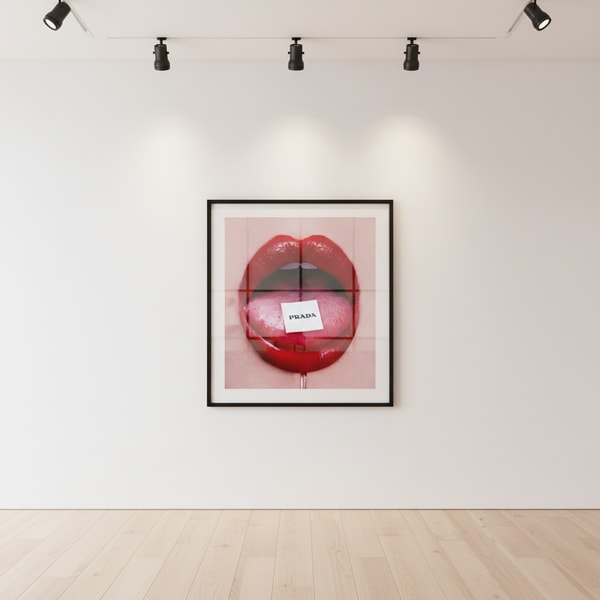 Tyler Shields - Prada Bubble Gum, 2023, Digital c print