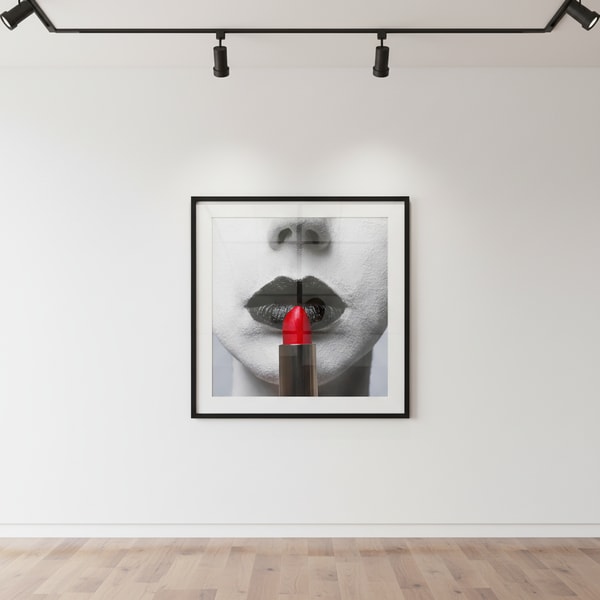 Tyler Shields - Red Lipstick, 2019, Digital C Print