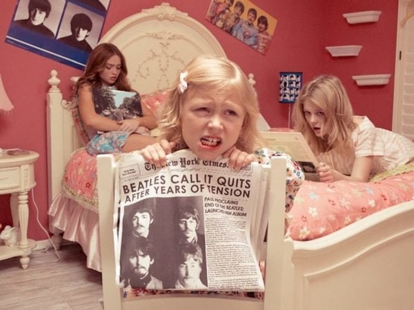 Tyler Shields - The Beatles Break Up, 2015, Digital c print