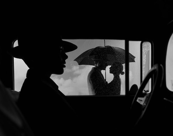 Tyler Shields - The Couple out the Window, 2021