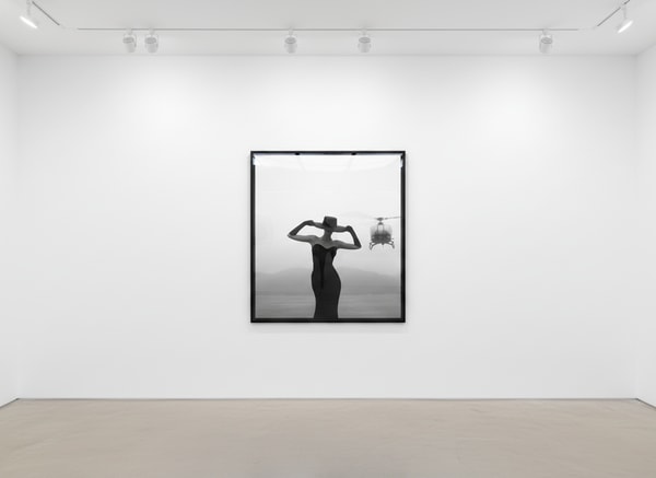 Tyler Shields - The Mystery of the Helicopter, 2022, Silver Gelatin