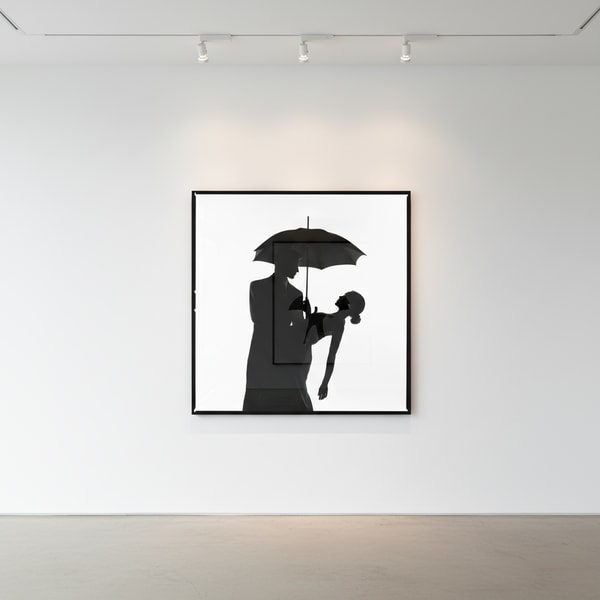 Tyler Shields - Umbrella Silhouette, 2020, Digital c print