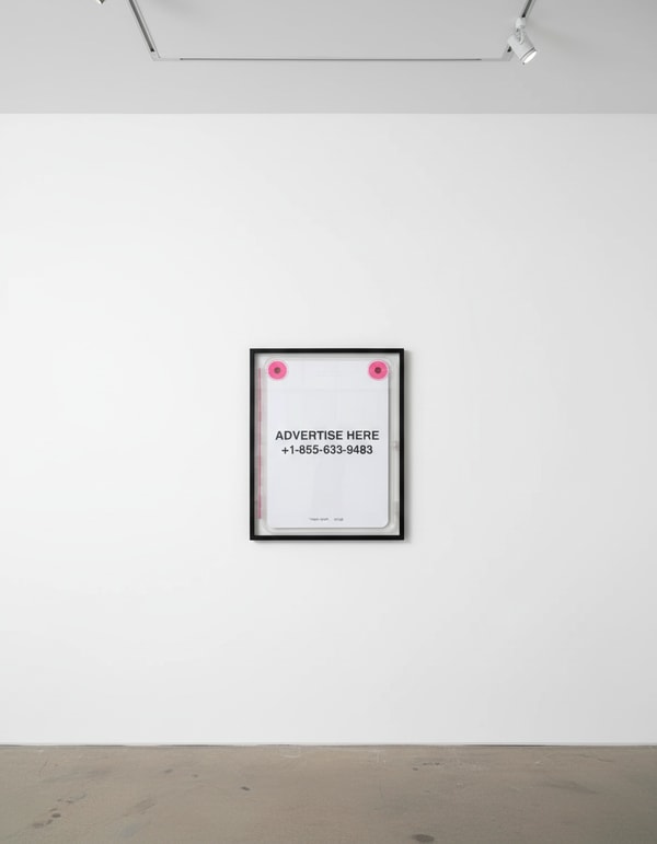 Virgil Abloh - Advertise Here with Clear Canvas, 2019