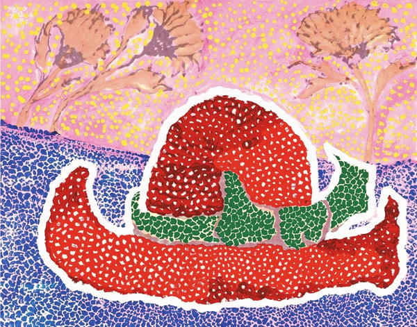 Yayoi Kusama - Hat Left Behind in the Field, 1981