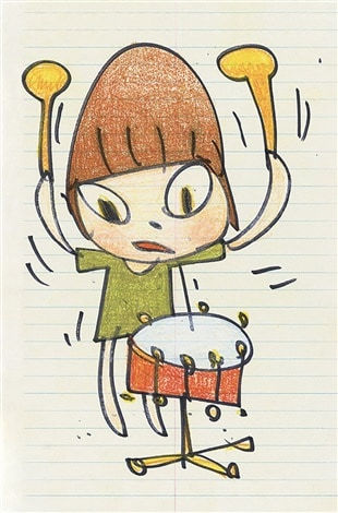 Yoshitomo Nara - Banging The Drum, 2020