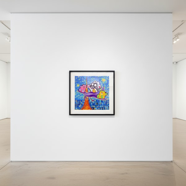 Yusuke Toda - YUM and Plane, 2025, Mixed media on canvas