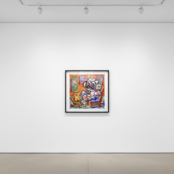 Yusuke Toda - Yum at Painter's Room, 2023, Acrylic and oil stick on canvas