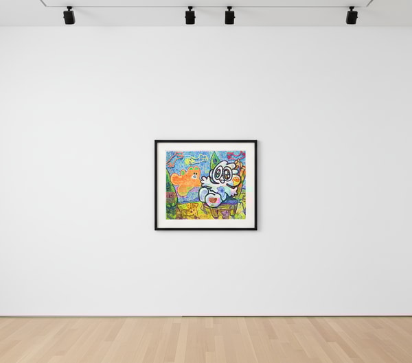 Yusuke Toda - YUM meets POM under the  Starry Sky, 2025, Mixed media on canvas