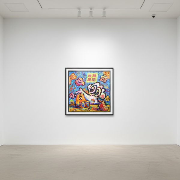 Yusuke Toda - Yum's Home, 2023, Acrylic and oil stick on canvas