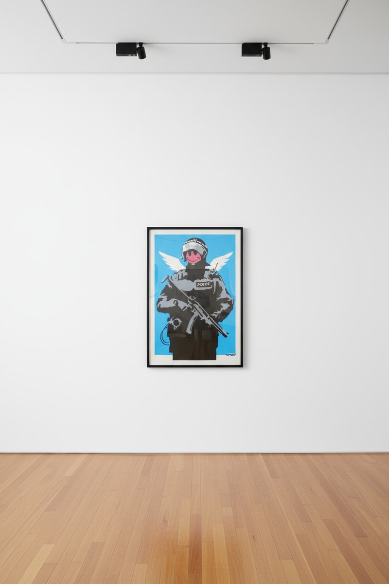 Banksy Flying Copper