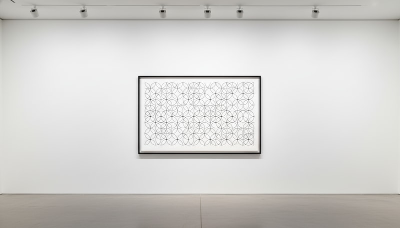 Bridget Riley Composition with Circles