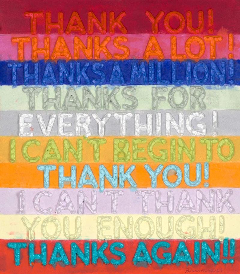 Mel Bochner Thank You