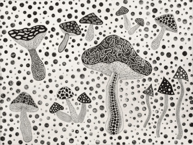 Yayoi Kusama Mushrooms