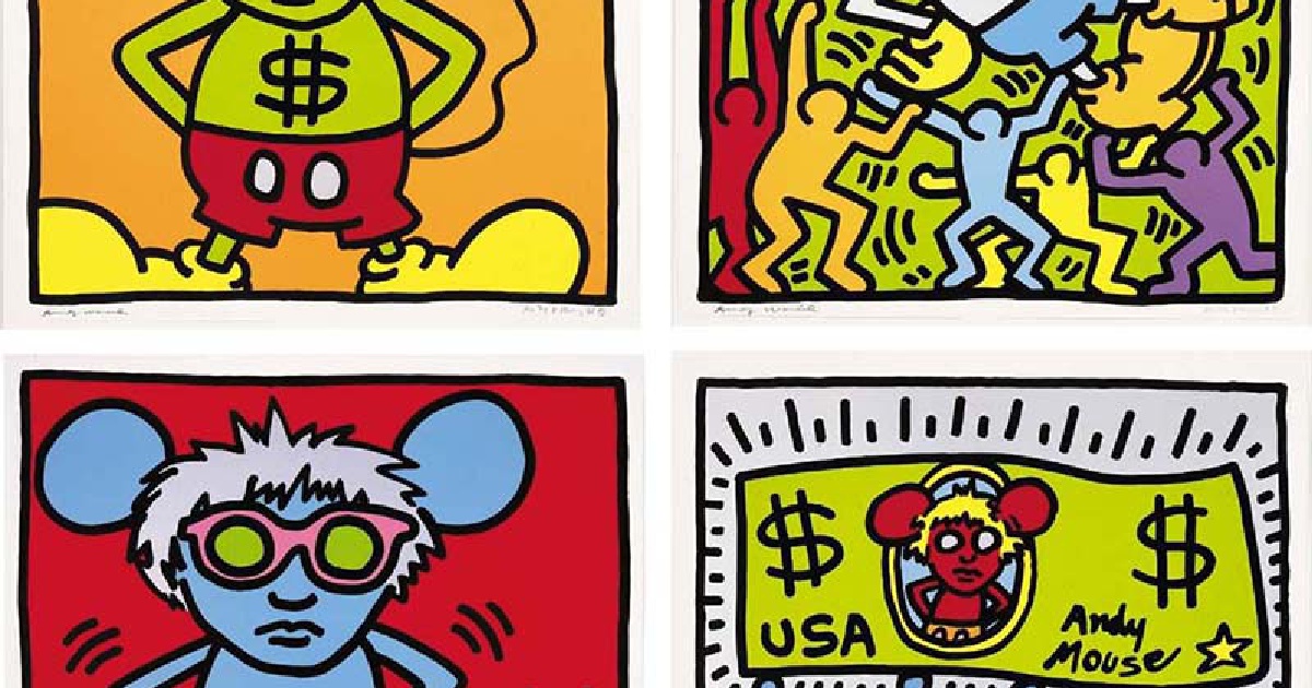 Keith Haring Andy Mouse 1986 | Guy Hepner