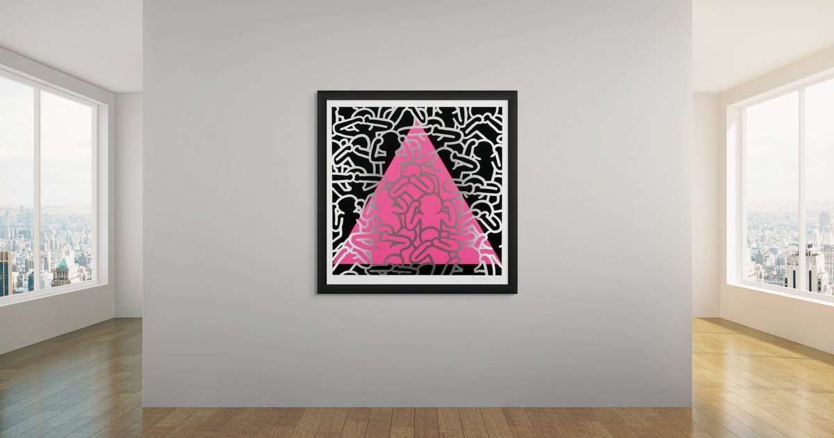 Keith Haring、Silence=Death、希少画集画、新品額装付 Keith Haring、Silence=Death、希少画集画、新品額装付 - メルカリ